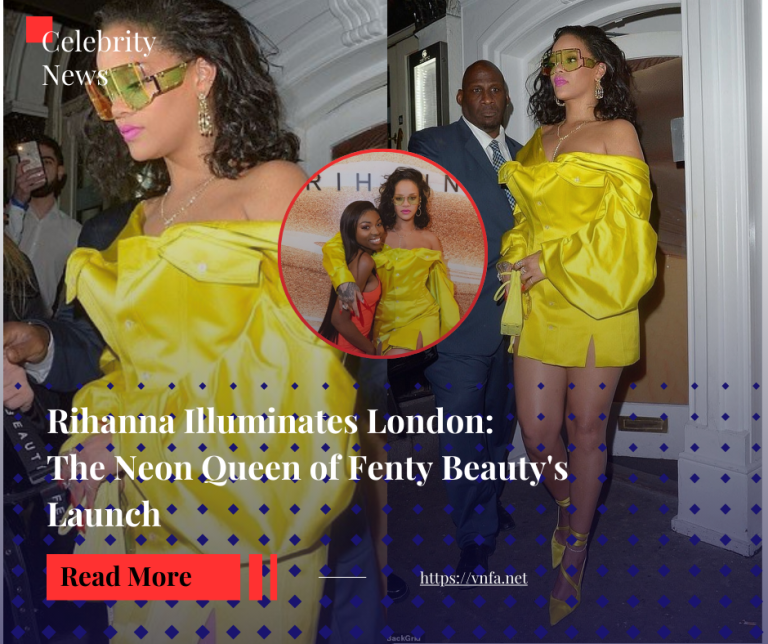Rihanna Illuminates London: The Neon Queen of Fenty Beauty’s Launch